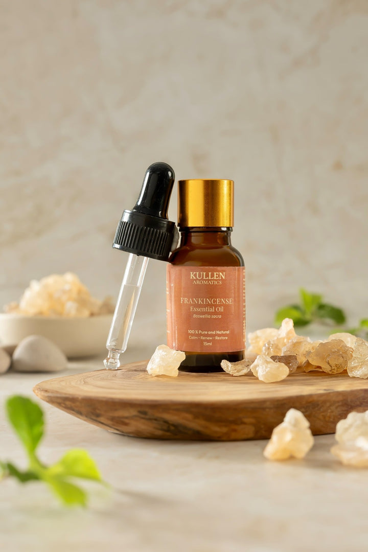 Frankincense Essential Oil | 100% Pure & Natural | 15ml - Kullen pure frankincense oil, frankincense for meditation, Boswellia essential oil, calming aromatherapy oil, skin-supporting essential oil, grounding fragrance oil