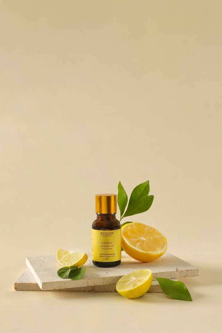 Kullen Lemon Essential Oil 15ml bottle - 100% pure natural citrus oil
