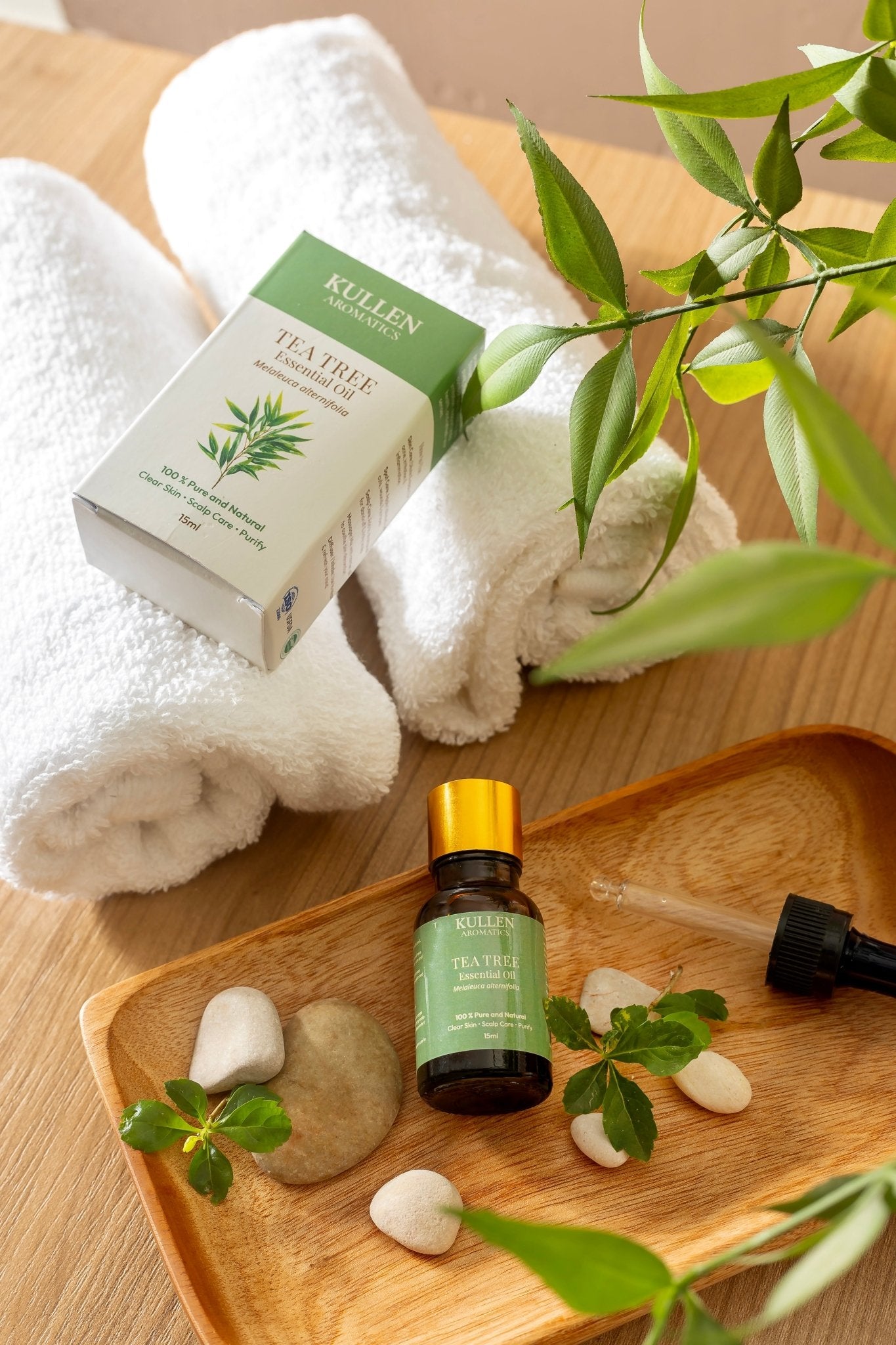 Kullen purifying essential oil, natural cleansing oil, tea tree aromatherapy